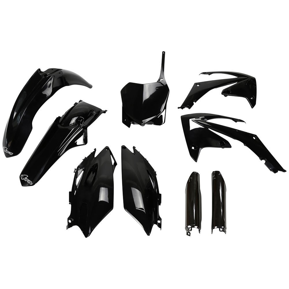 UFO Plastic Kit Set Full Complete Black Honda CRF250R 11-13 CRF450R 2011-2012
