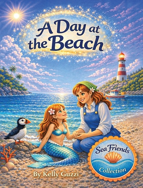 A Day at the Beach Hardcover by Guzzi