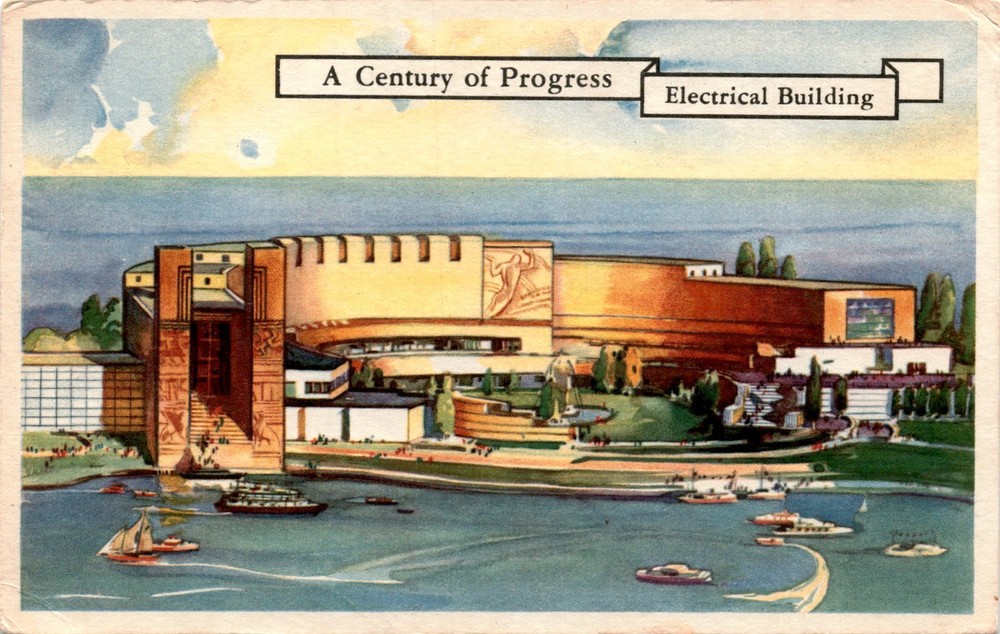 A Century of Progress, Electrical Building, Toastmaster Hospitality Postcard