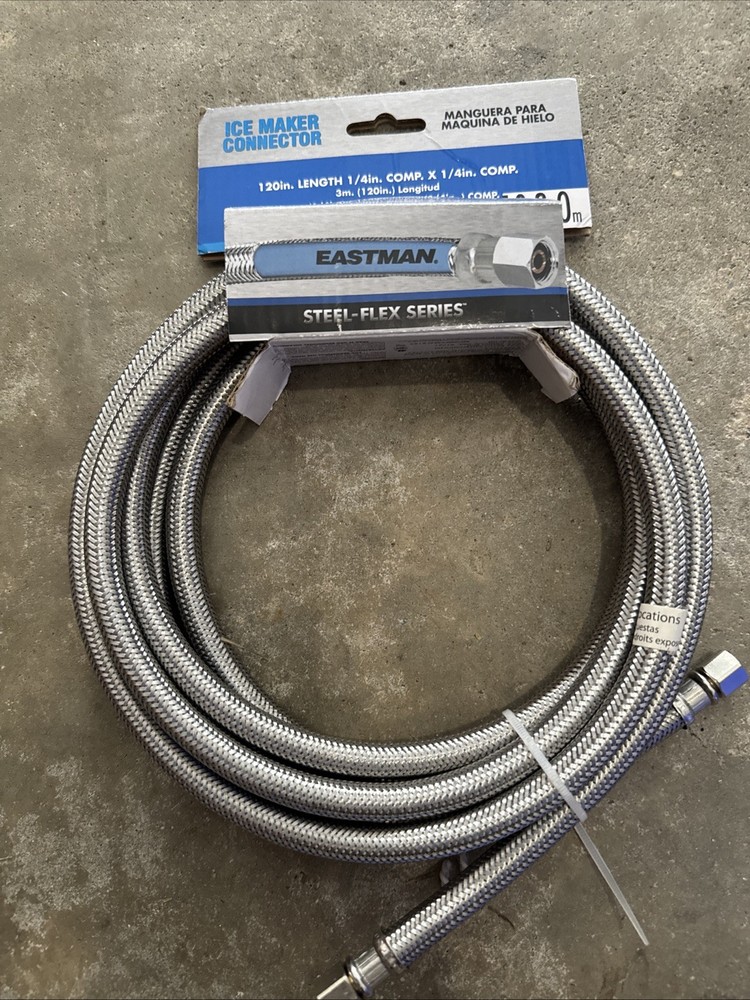 Eastman Ice Maker Connection For Refrigerator 10 Ft Long 1/4 Inch Nib