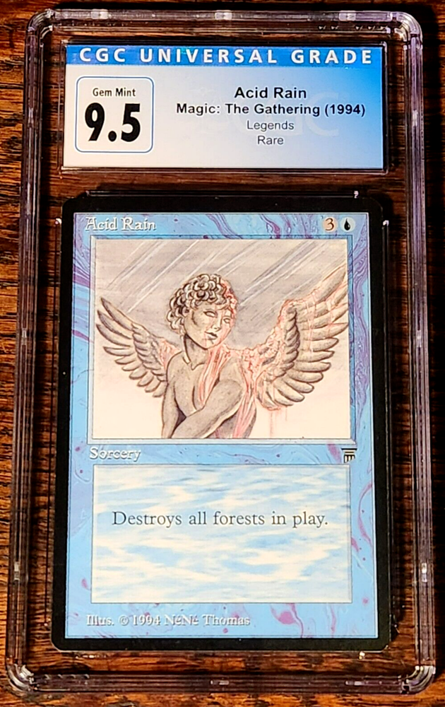 Acid Rain CGC 9.5 MINT Legends Iconic Vintage MTG Non- BGS + Fast Shipping!-image