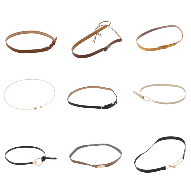 Cowboy and straw hat bands in leather for fedoras and western hats
