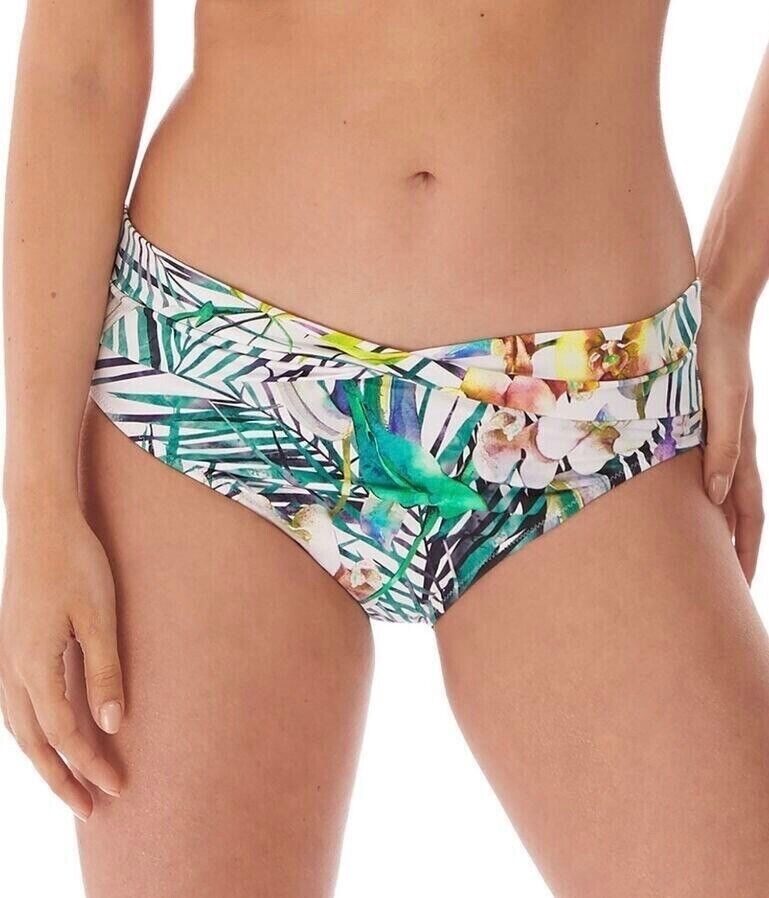 Fantasie Playa Blanca Bikini Brief XS 8 10 White Classic Twist Swim Bottom 6926