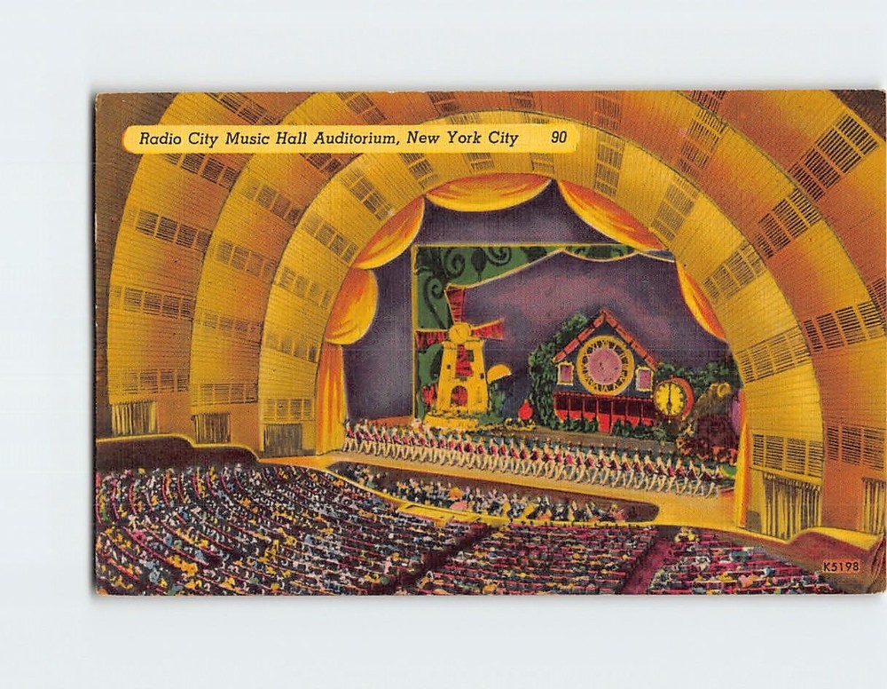 Postcard Radio City Music Hall Auditorium New York City New York USA