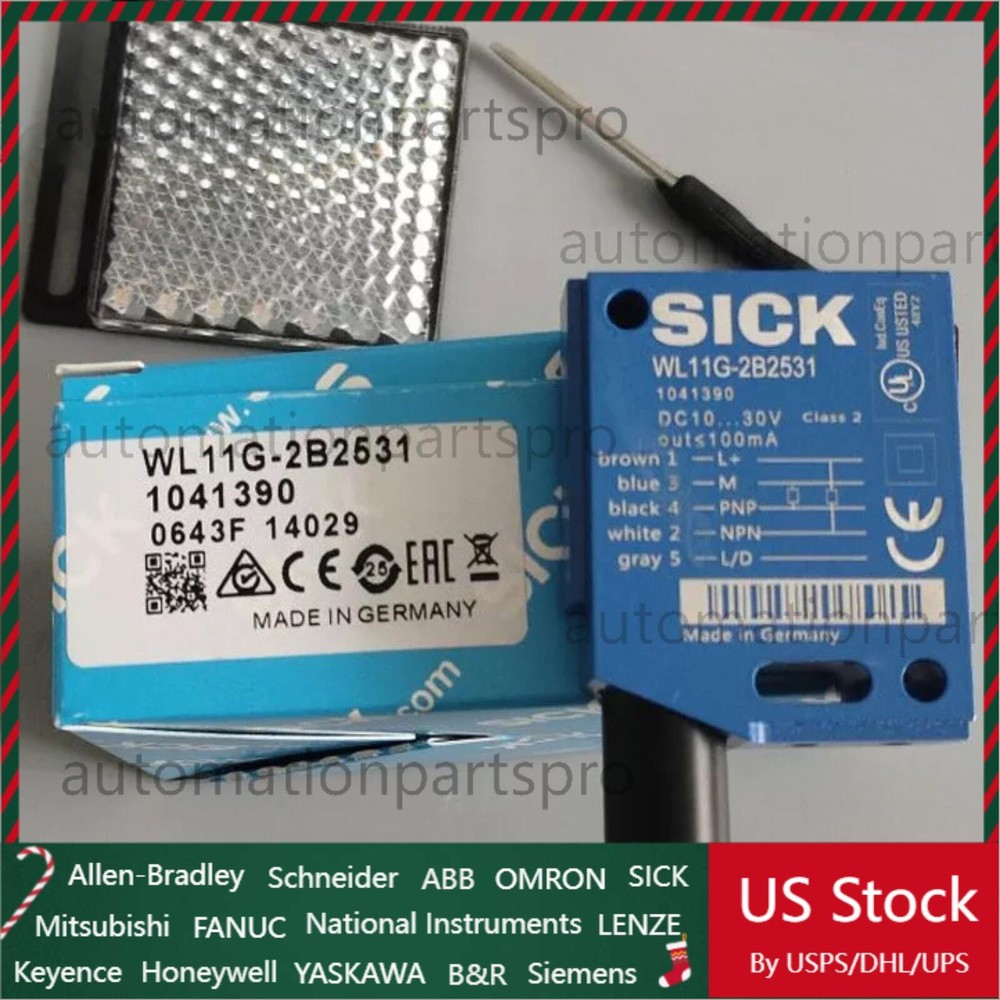 NEW SICK WL11G-2B2531 1041390 WL11G2B2531 Photoelectric Retro-reflective Sensor