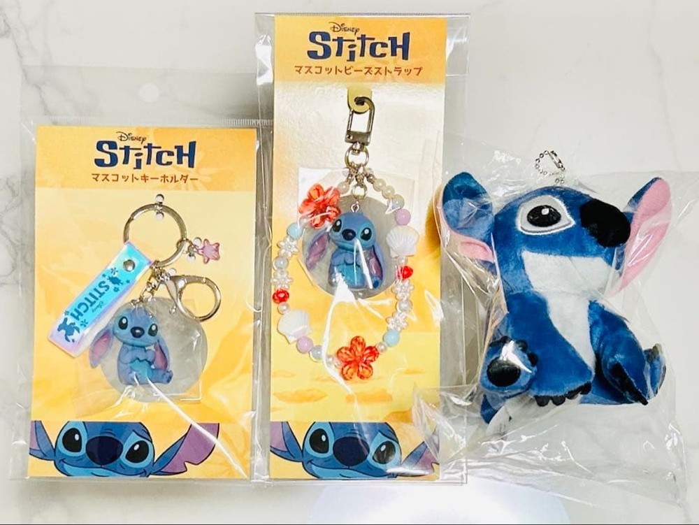 Disney Stitch live-action movie key chain mascot set