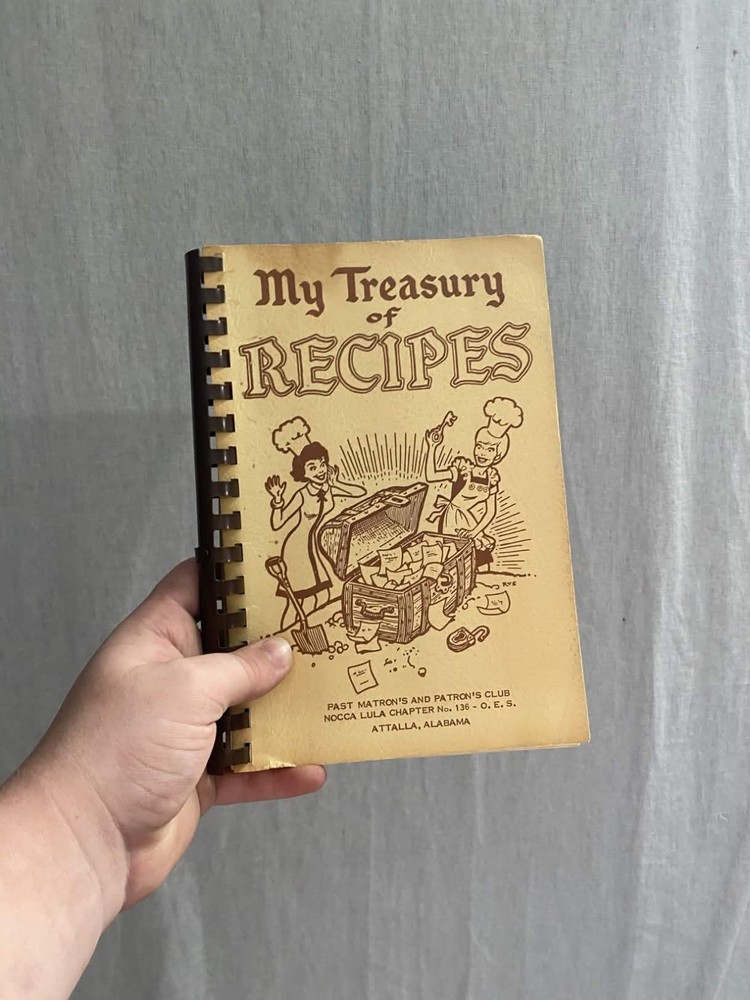 My Treasury Of Recipes Alabama OES Cook Book Vintage Community Cookbook 1960s