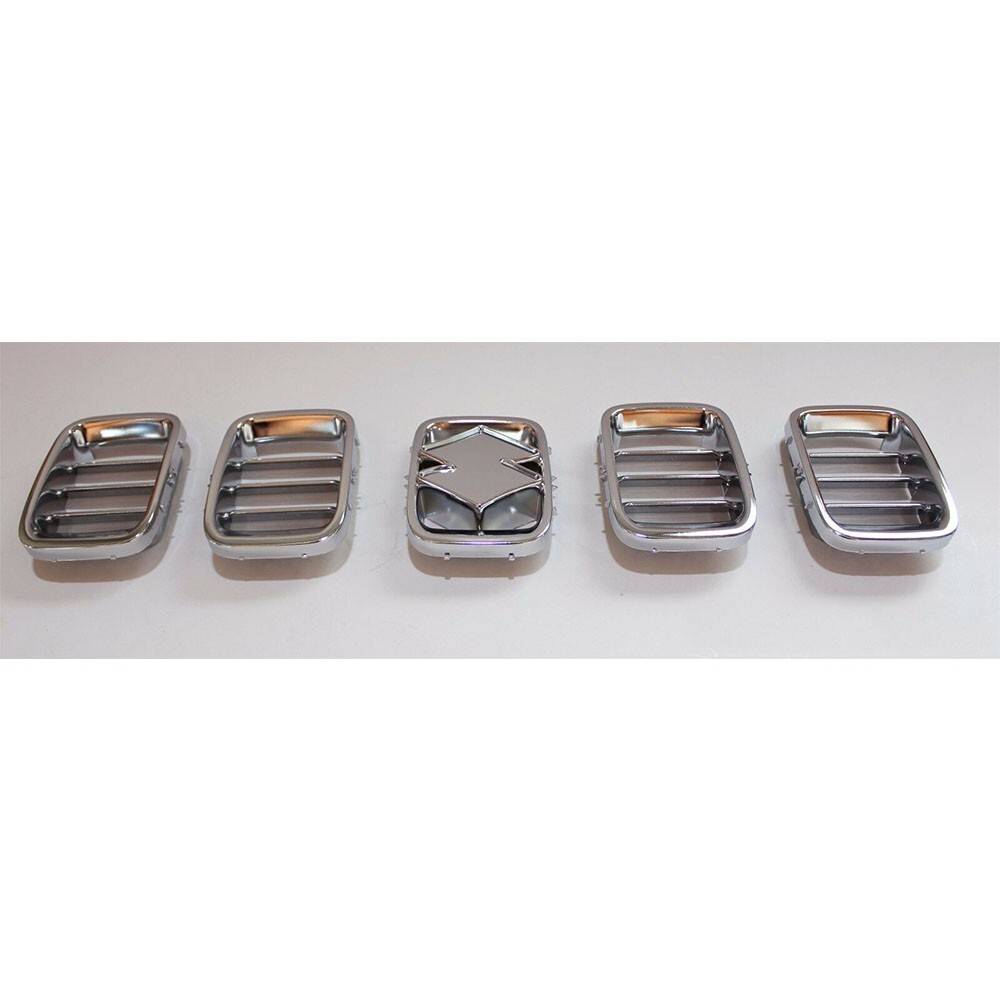 Front Grille Grill 1SET Fits For SUZUKI Jimny 3DR SUV 2002-2011 All Chrome