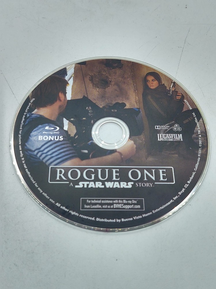 Rogue One: A Star Wars Story Blu-Ray * BONUS DISC ONLY * not the actual movie