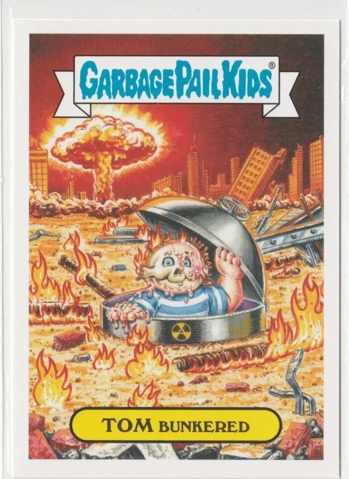 Tom Bunkered GPK 2017 #12b Adam-geddon Garbage Pail Kids Card