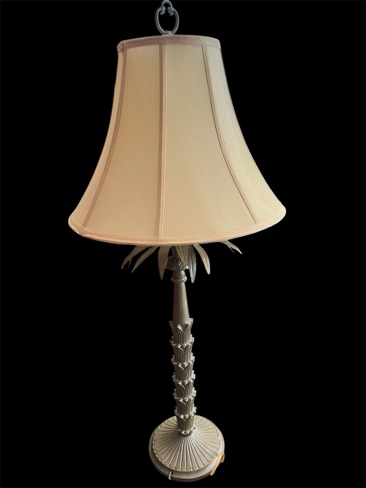 Vintage Brass Table Tropical Lamp