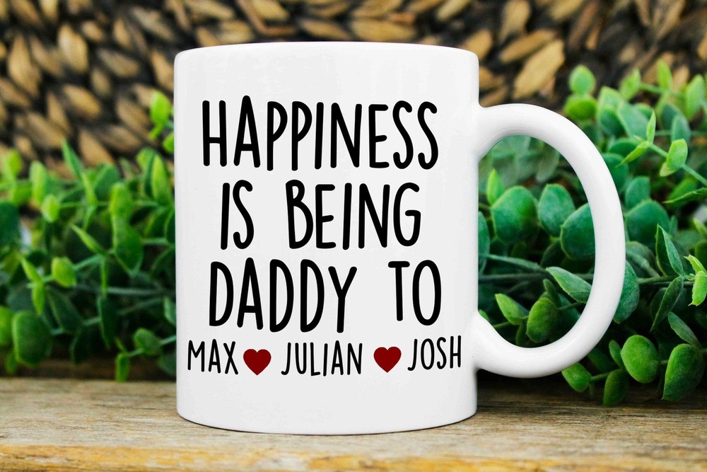 Daddy Gifts Custom Daddy Mug Daddy Christmas Gift Personalized Mug With Kids