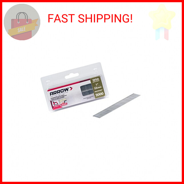 Arrow BN1816WCS 18-Gauge Steel Brad Nails for Molding, Cabinets, Framing, Trim,