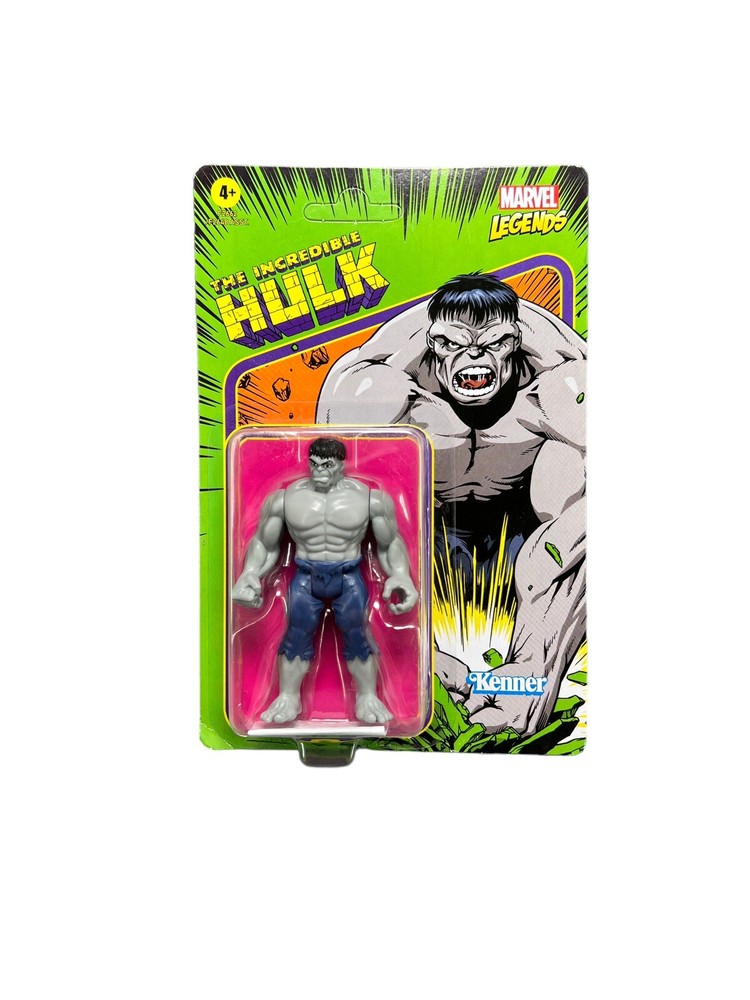 Marvel Legends Retro Vintage Series GREY HULK 3.75” Action Figure Card
