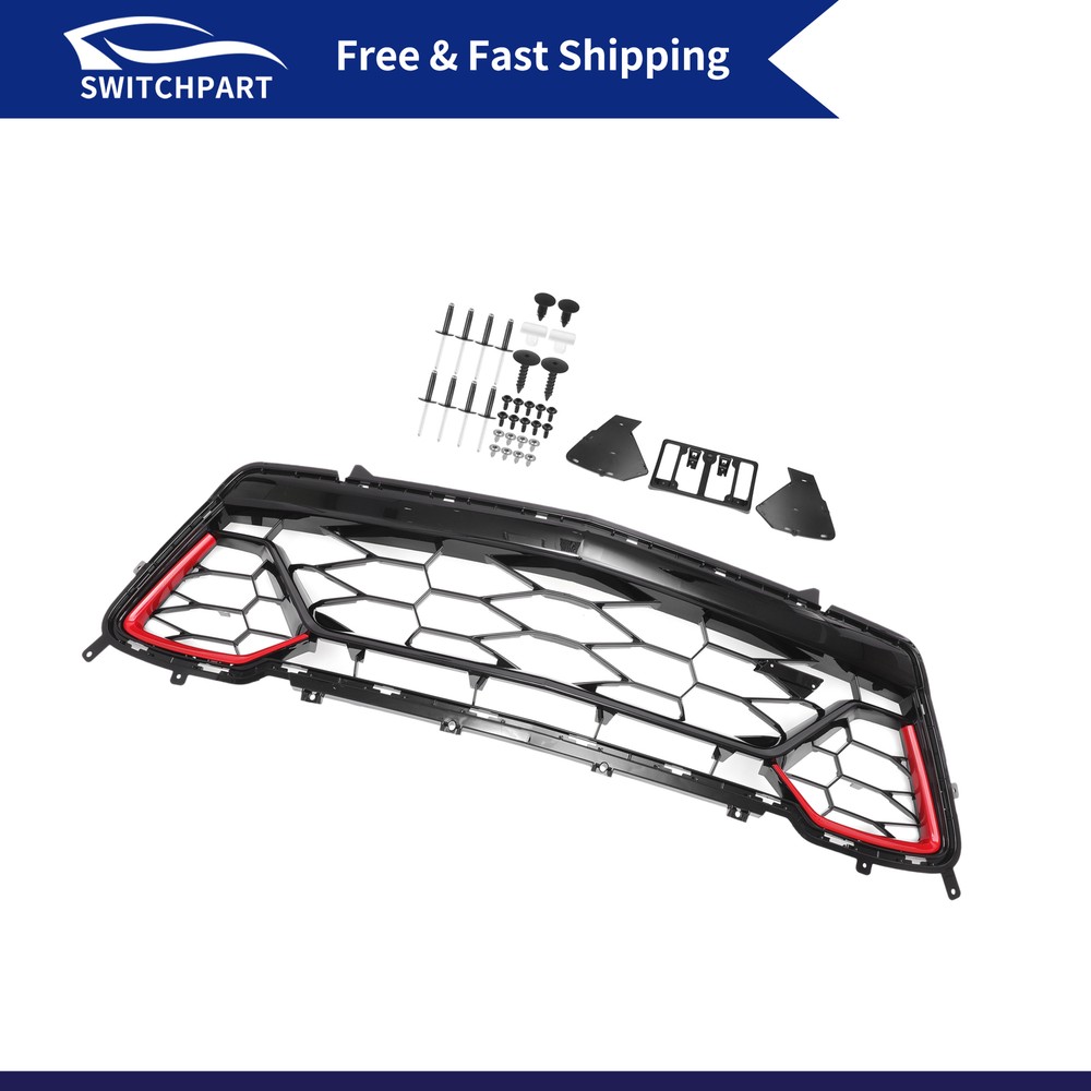 Front Lower Hood Bumper Grille for 2017-2018 Chevy Camaro - 1pc