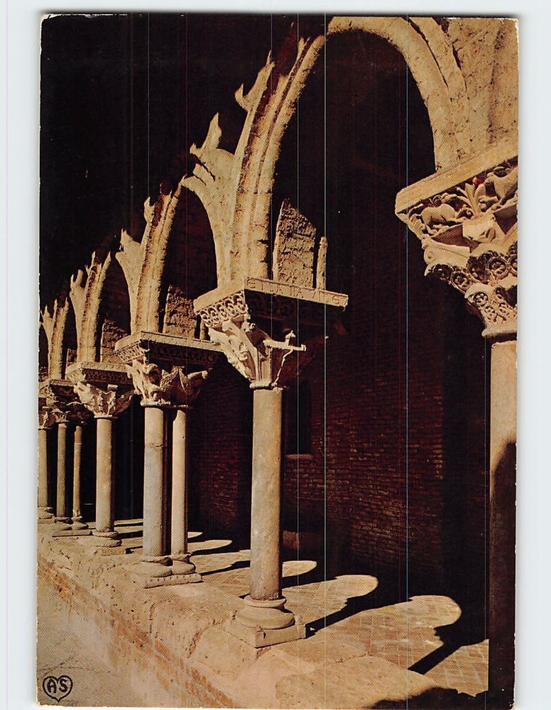 Postcard The Cloister Moissac France