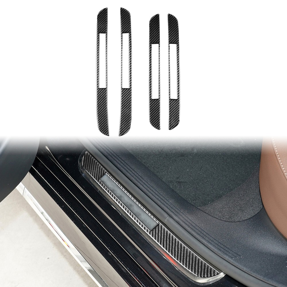 Real Carbon Fiber Sill Strip Trim for 2016-2022 Mercedes E-Class