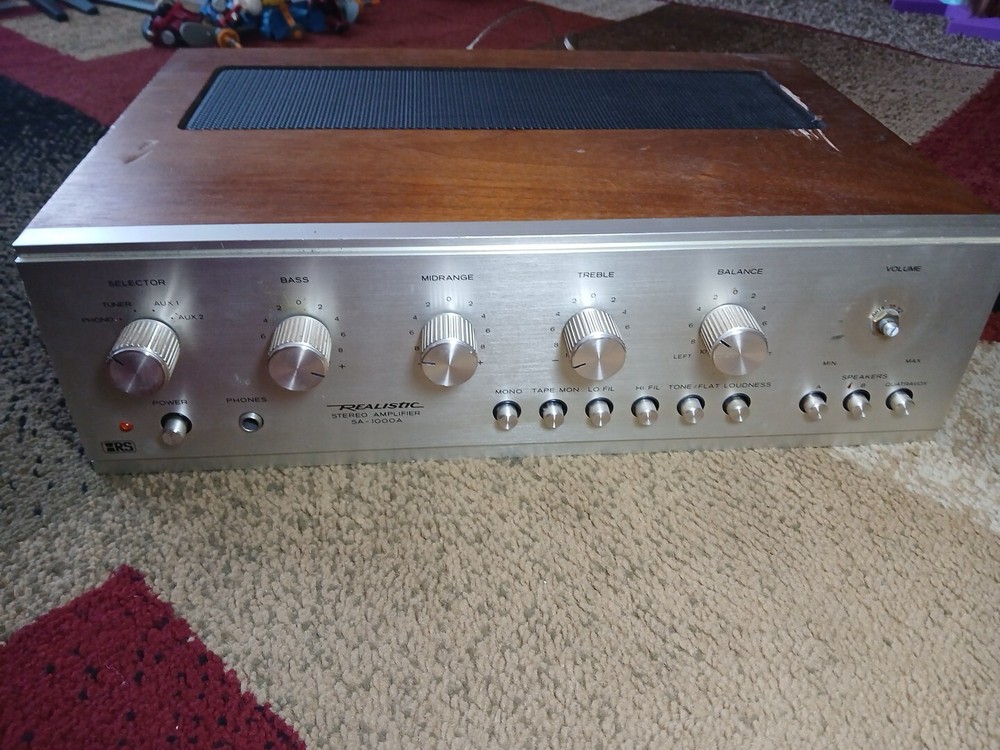 VINTAGE REALISTIC STEREO AMPLIFIER SA-1000A For Parts Only