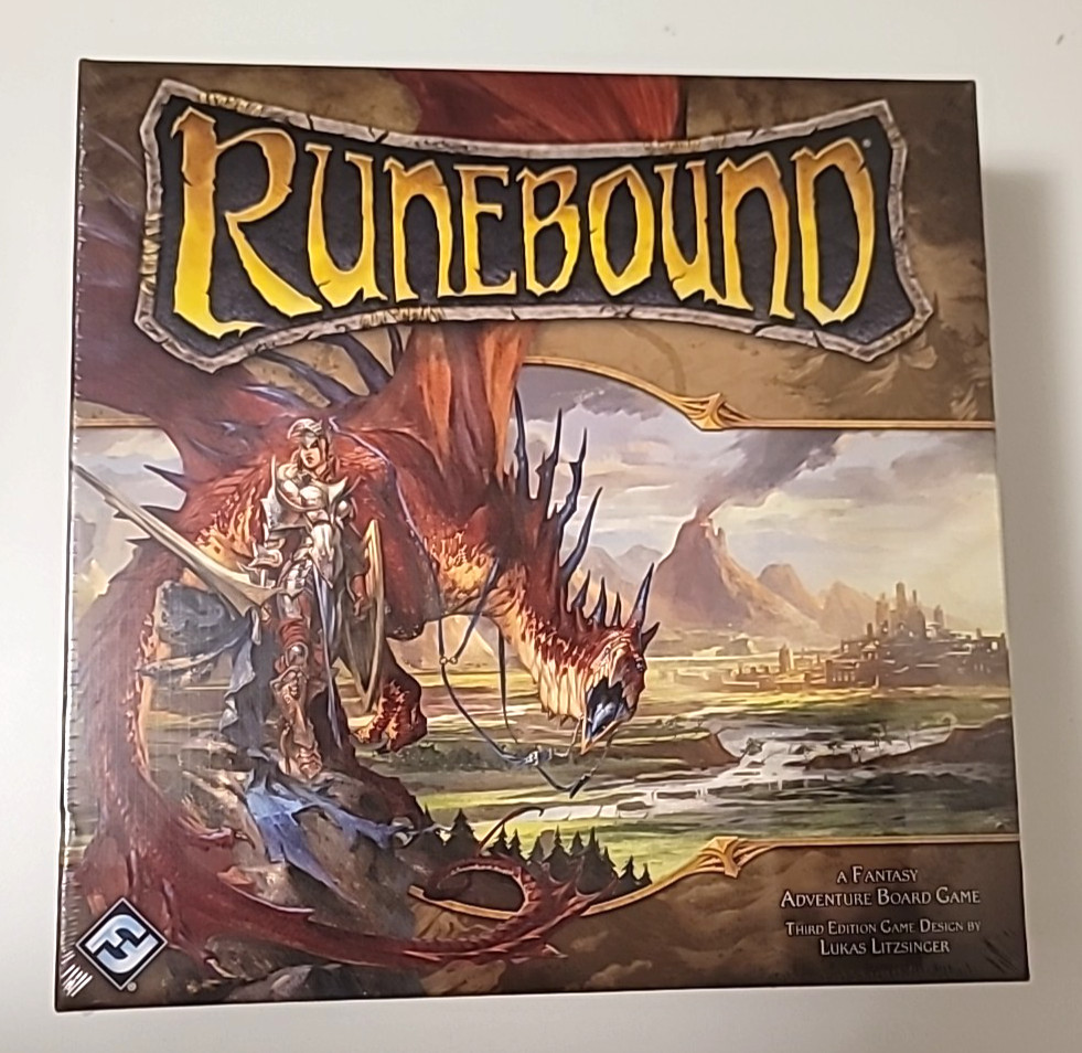 Runebound Third Edition w/Combat Tokens 2015, Fantasy Flight Games, New Sealed
