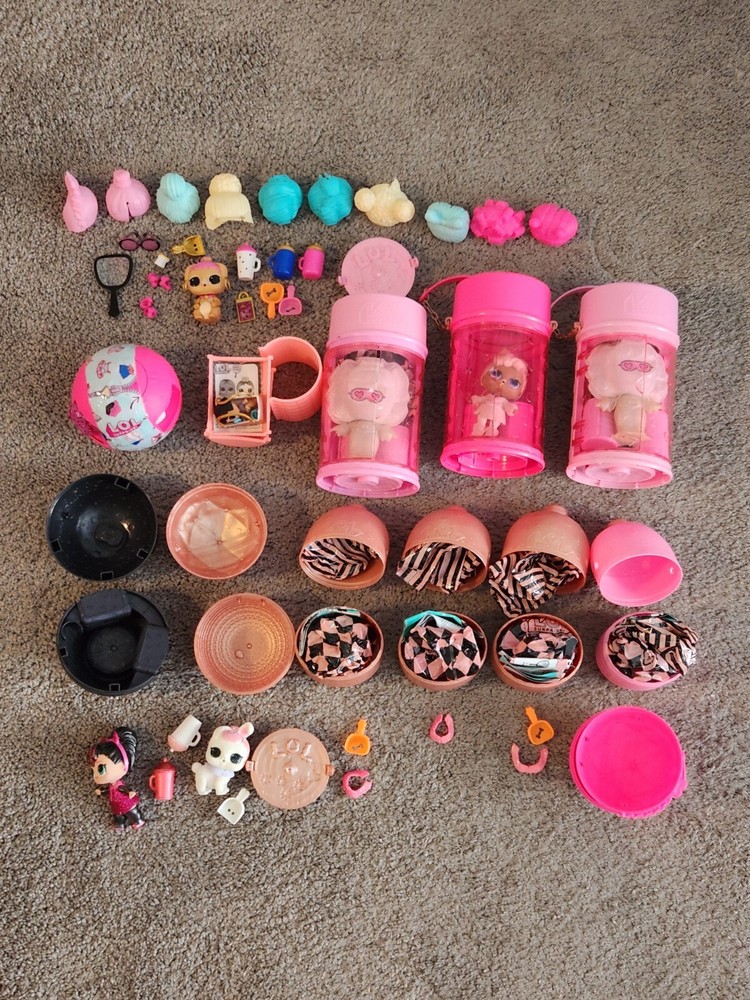 MGA L.O.L. SURPRISE 12 PC LOT HAIRGOALS, LILS, LIL SISTER, PETS