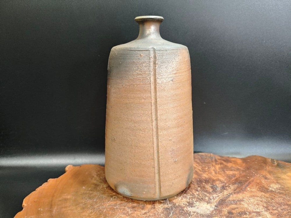 Bizen Ware Tokkuri Sake Bottle Yuichi Yamamoto Authentic Japan