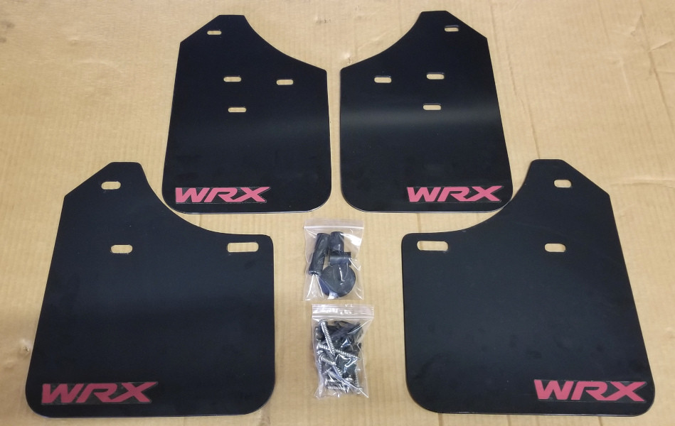 [SR] 02-07 Mud Flaps Set BLACK w/ Hardware Kit & Custom Vinyl B