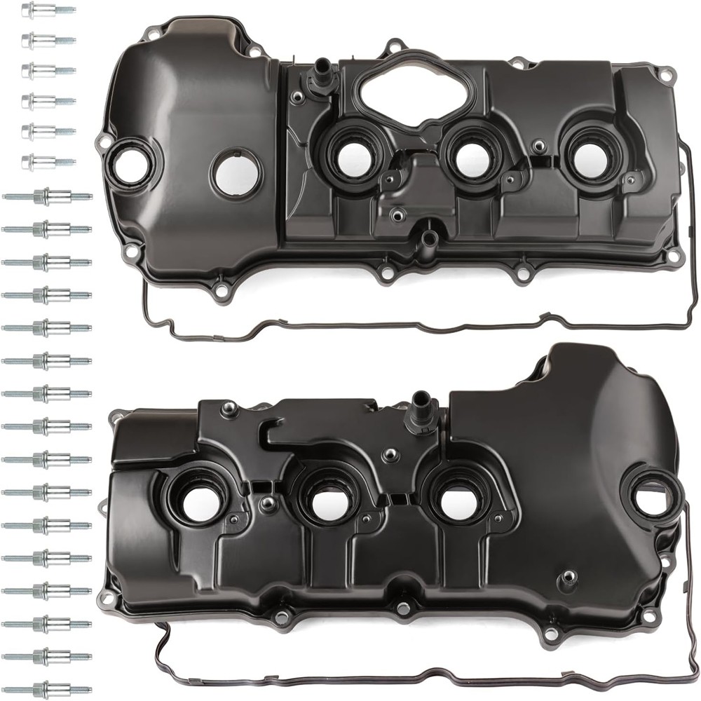 Left & Right Valve Cover w/ Gasket For 15-17 Lincoln Navigator 3.5L Turbocharged
