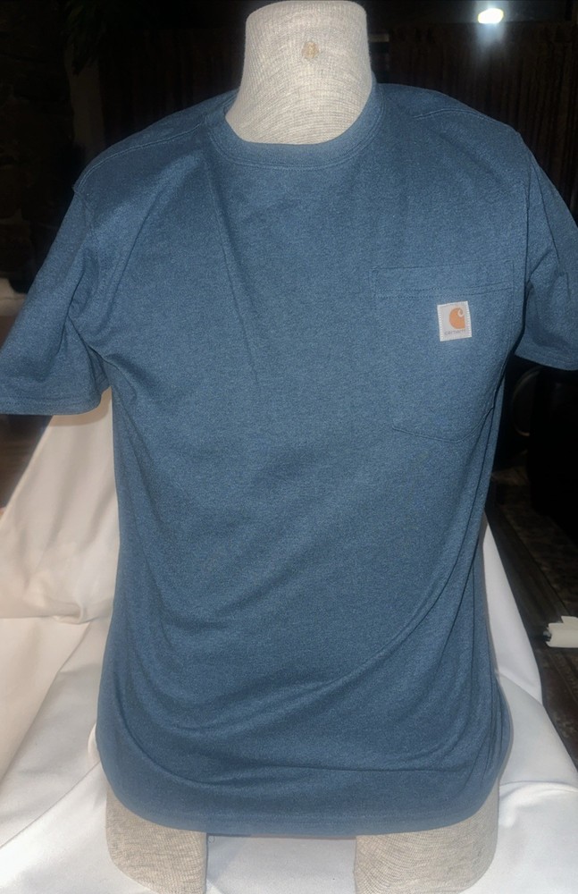 Carhartt Loose Fit Pocket T Shirt Mens Large Navy Short Sleeve
