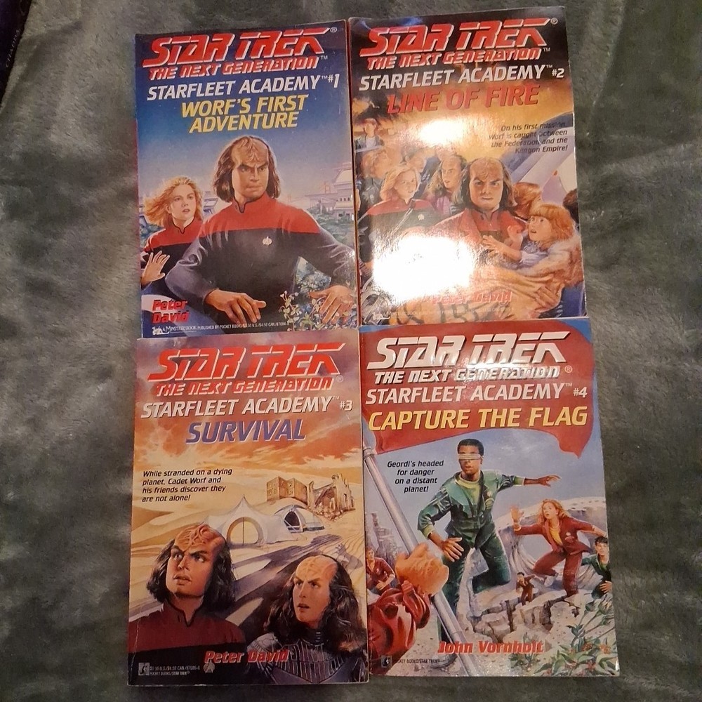 Star Trek The Next Generation Starfleet Academy Lot of 4 Books #1 #2 #3 #4