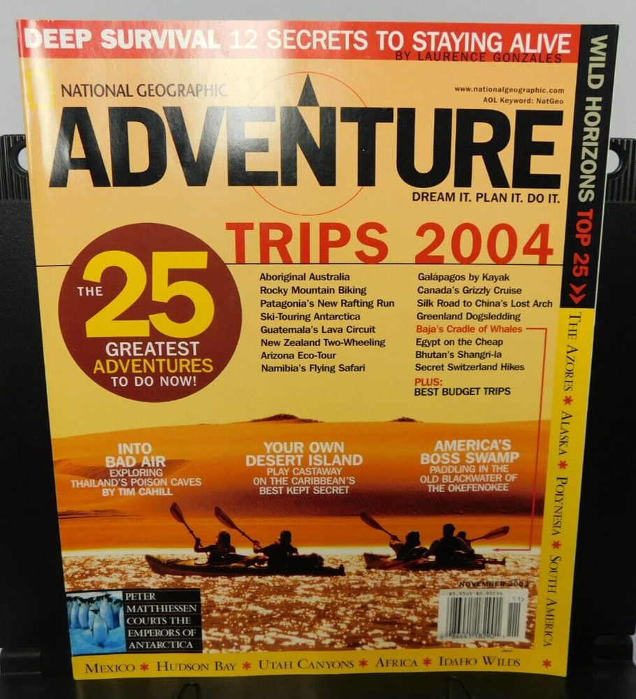 National Geographic ~ ADVENTURE magazine - NOVEMBER 2003 issue