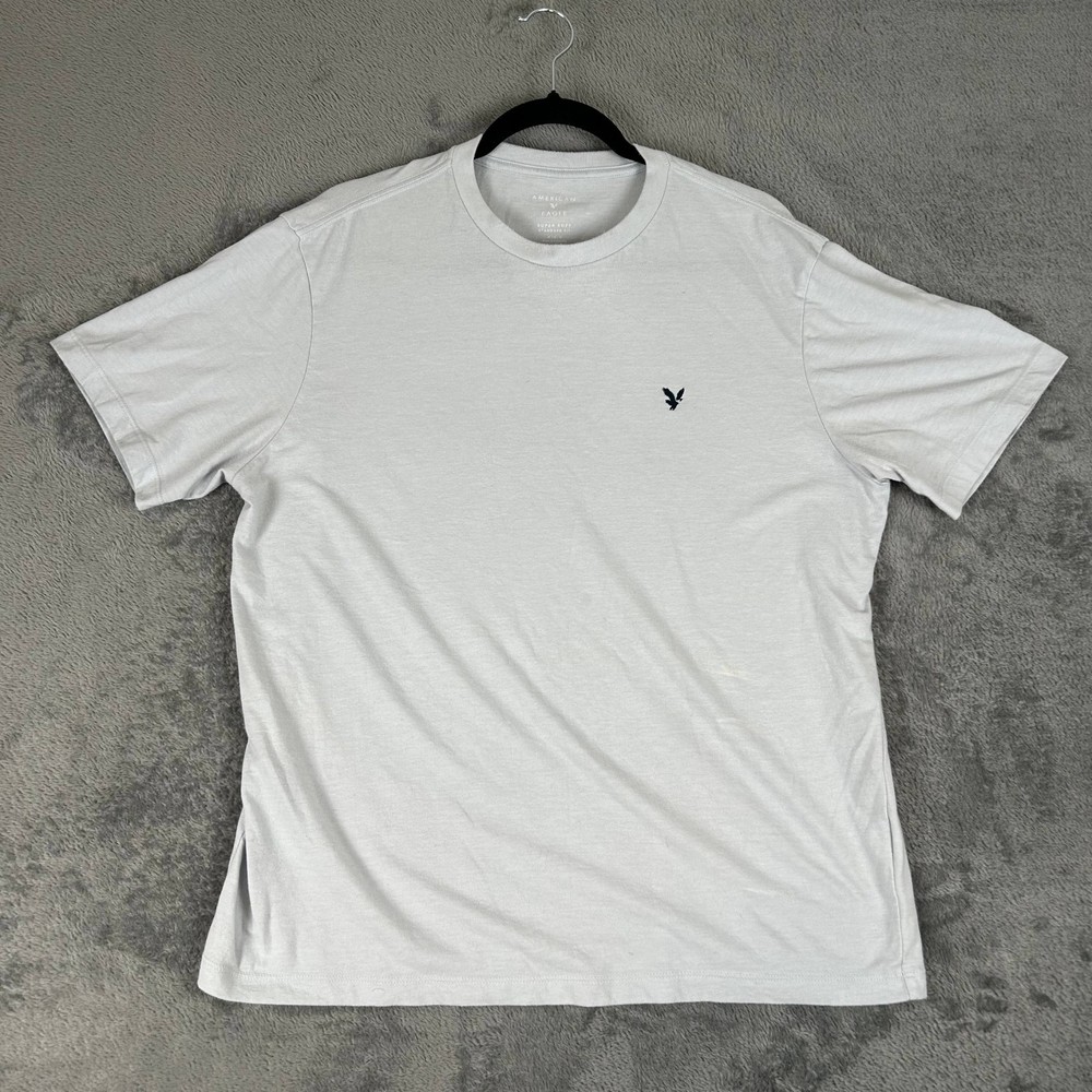 American Eagle Men’s Super Soft Standard Fit T-shirt White Size M