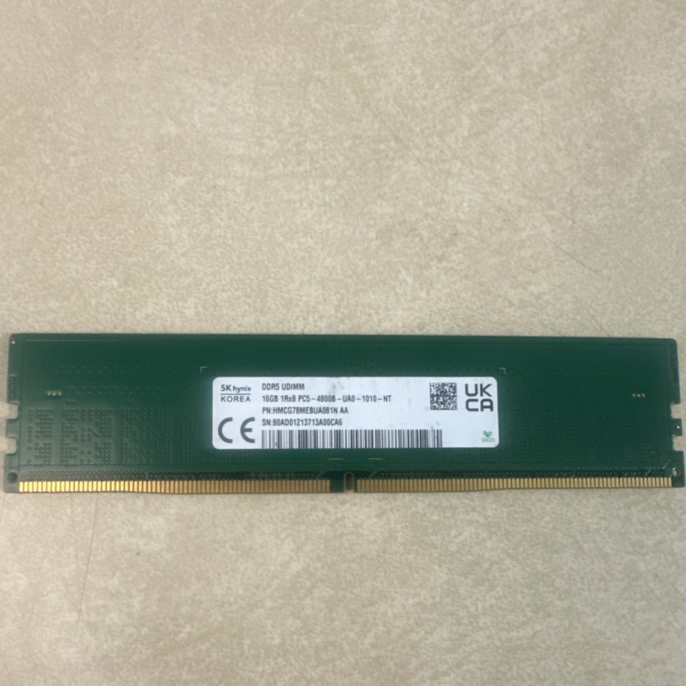 SK hynix 16GB DDR5-4800 UDIMM RAM 288-Pin PC5-4800 HMCG78MEBUA081N