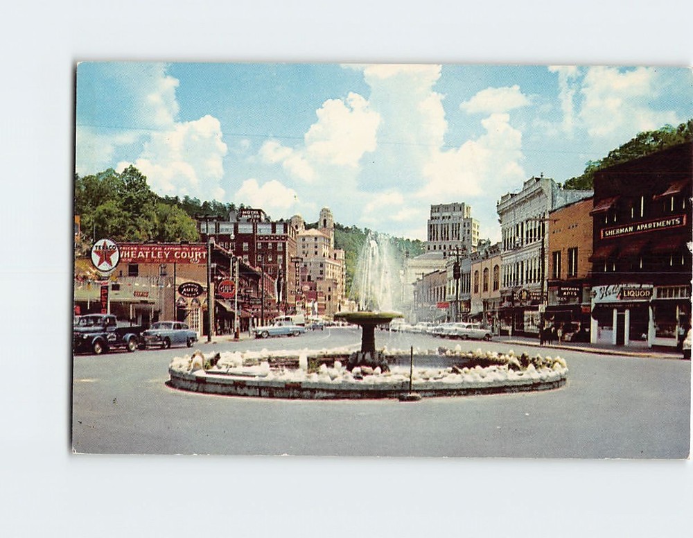 Postcard The Crystal Water Fountain Hot Springs Arkansas USA