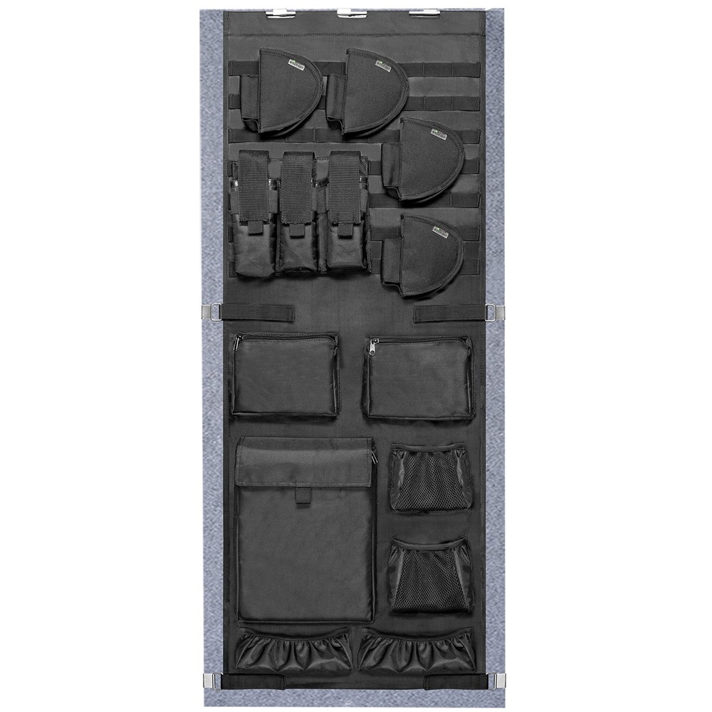 Gun Safe Door Organizer,Molle Gun Safe Door Panel Organizer with Pistol Holde...