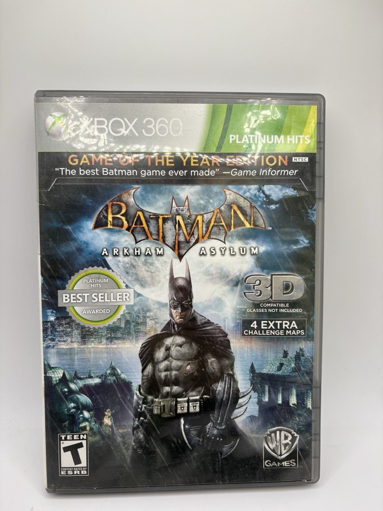 Batman Arkham Asylum Game of the Year Game Microsoft Xbox 360