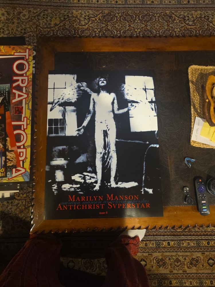 Marilyn Manson Antichrist Superstar Interscop Orig CD/Album Release Poster 18x24