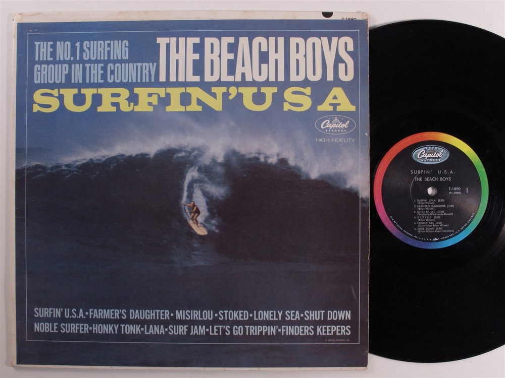 BEACH BOYS Surfin' U.S.A. CAPITOL LP mono d