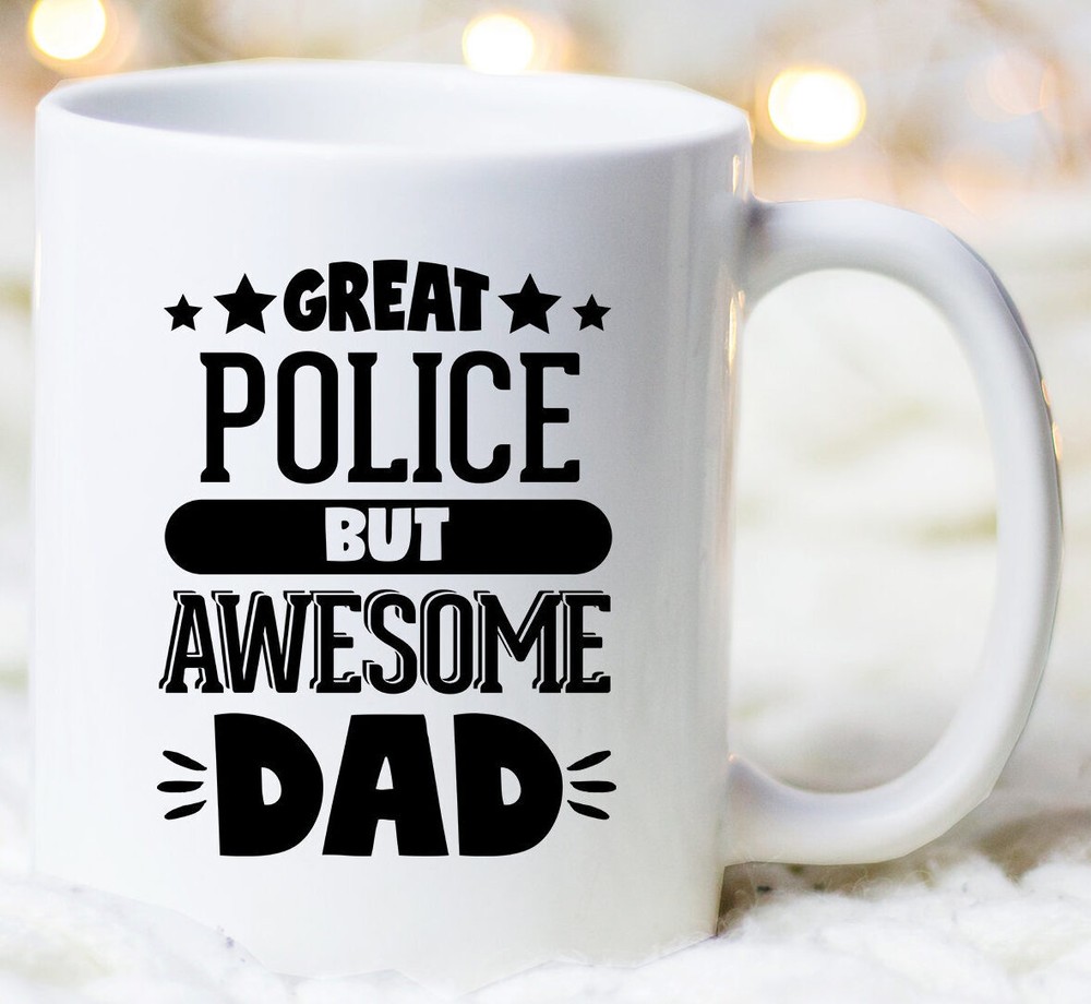 Custom Police Dad Mug – Perfect Gift for Awesome Officer Dads