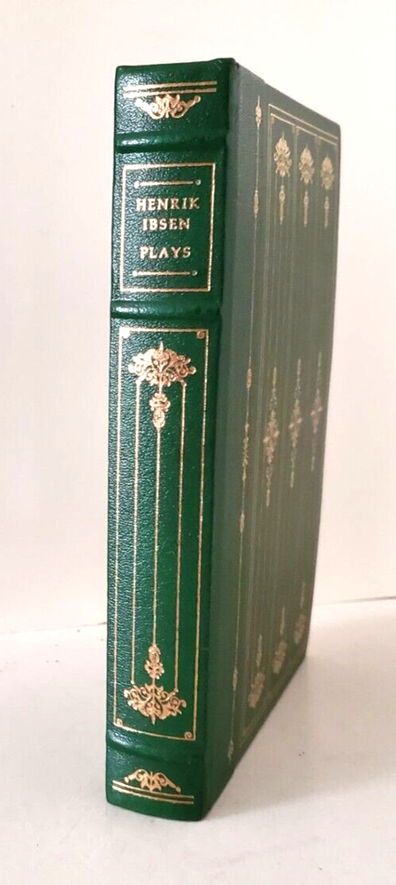 Leather-Bound Illustrated Plays of Henrik Ibsen, Classic Drama Book