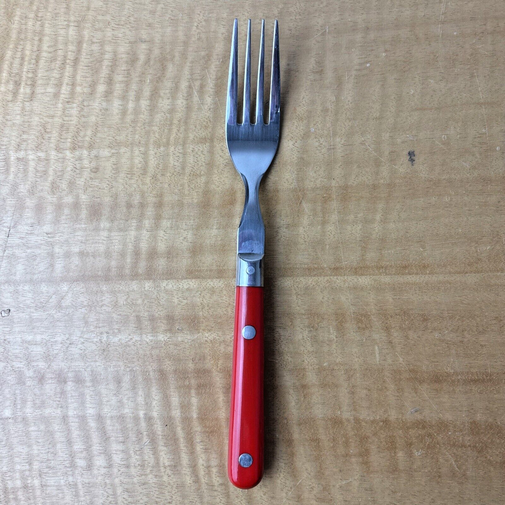 Washington Forge WF Stainless Korea Mardi Gras Red Dinner Fork