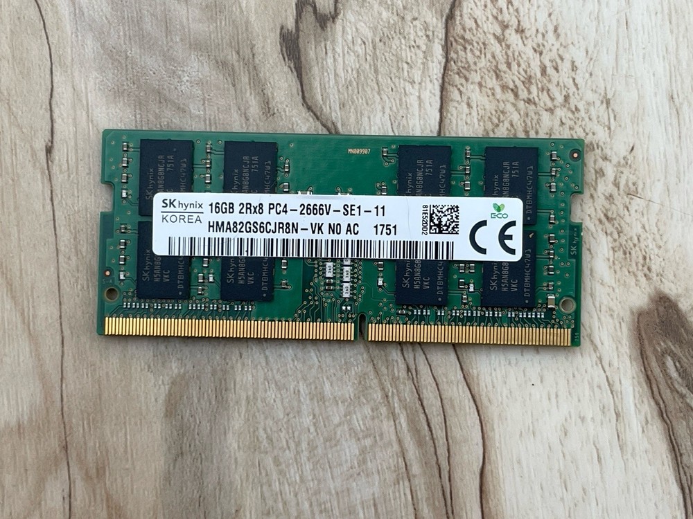 SK Hynix 16GB 2Rx8 PC4-2666V-SE1-11 Laptop Memory