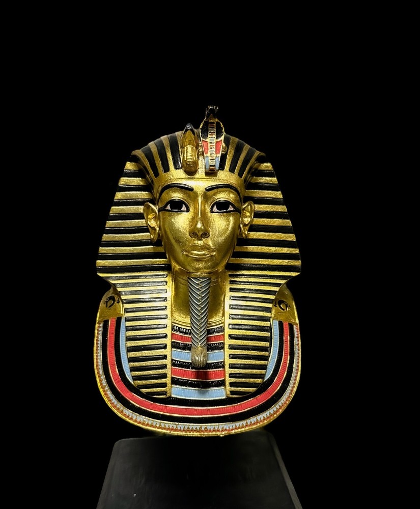 King Tutankhamun Museum Replica Identical Mask , Handmade Rare Antique BC Art