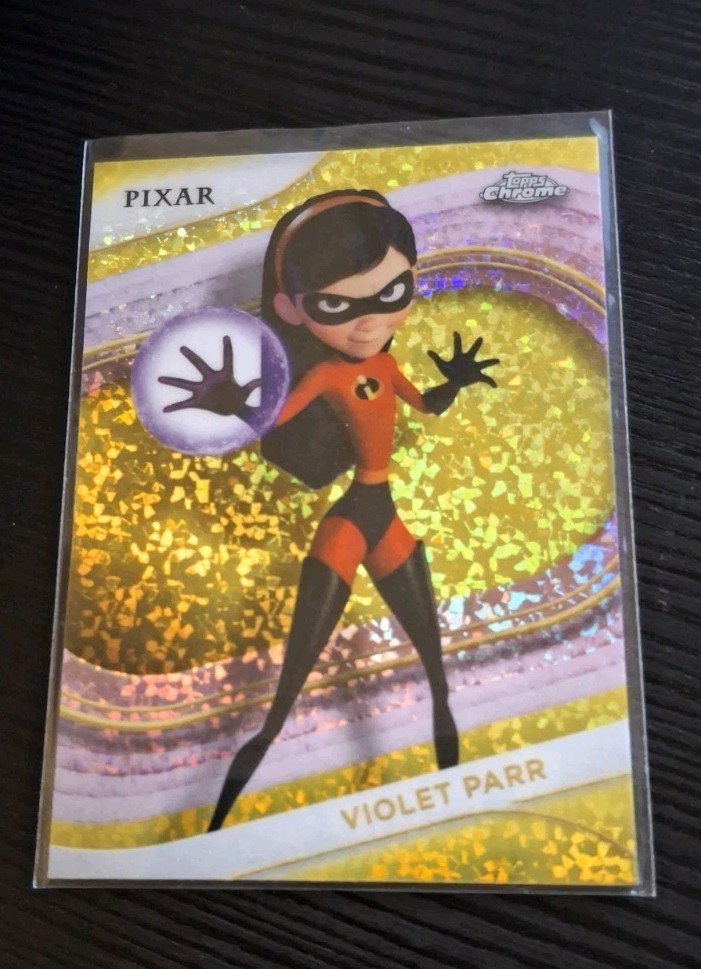 Violet Parr 2025 Topps Chrome Disney Incredibles Yellow Mini-Diamonds #152