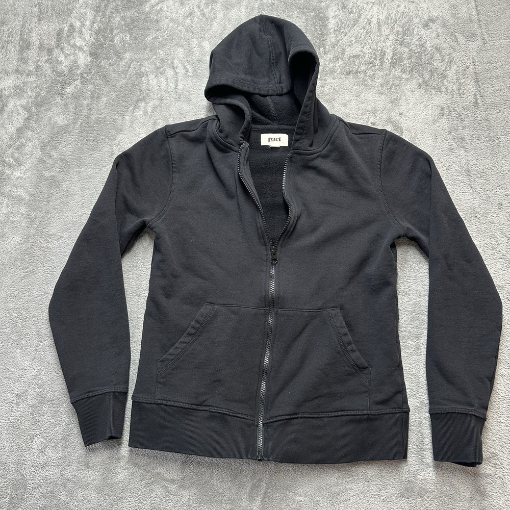 Pact 100% Organic Cotton Full Zip Hoodie Earthy Women Size S Small