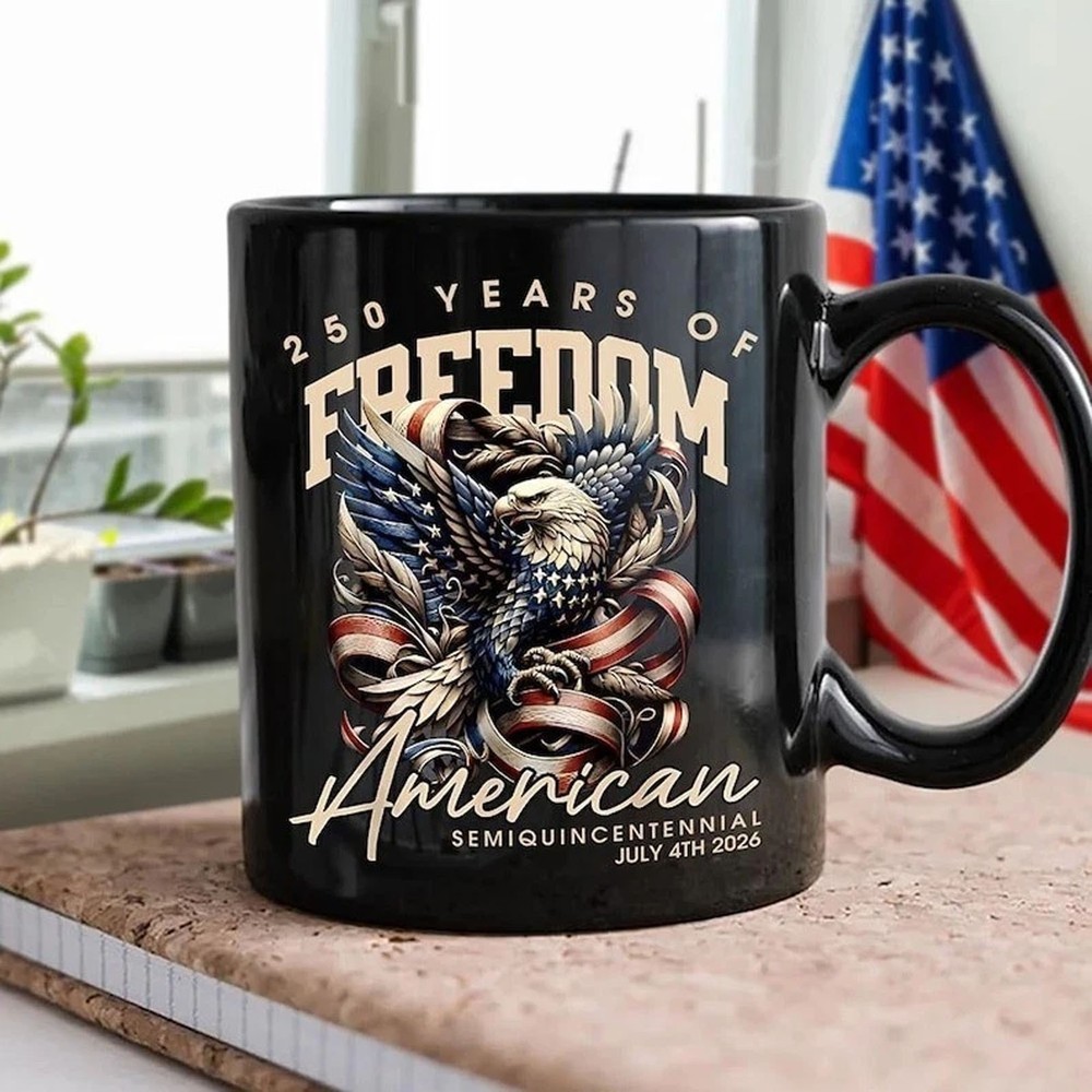 America 250th Anniversary Coffee Mug, USA Semiquincentennial Celebratio