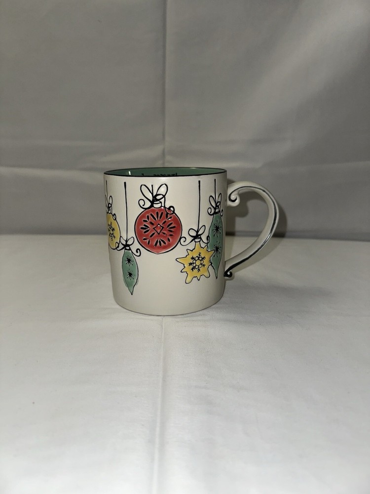 Spectrum Designz ‘ Happy’ Mug Large Christmas Ornaments Coffee Cup 2017