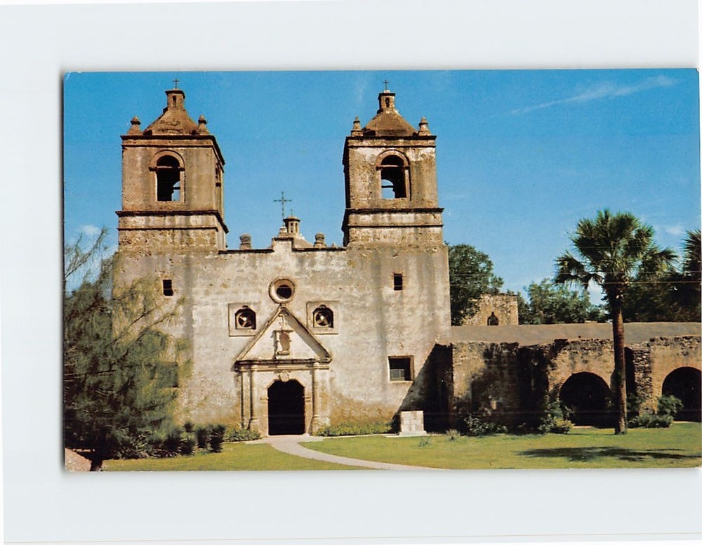 Postcard Mission Conception San Antonio Texas USA
