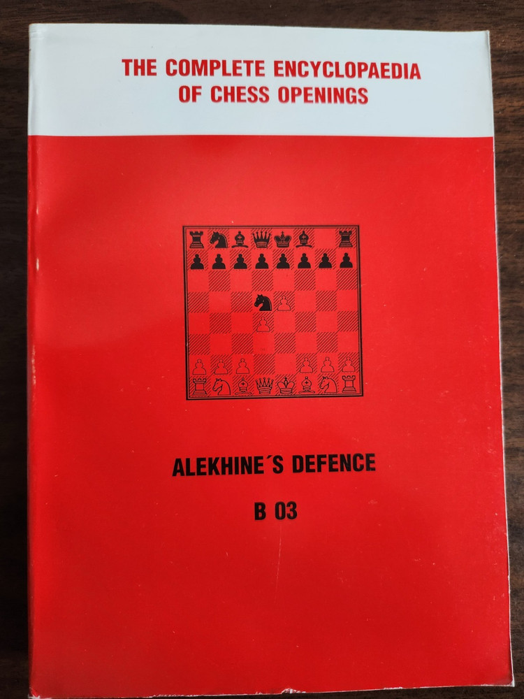 chess opening Alekhine Defense unanalyzed games by variation paperback