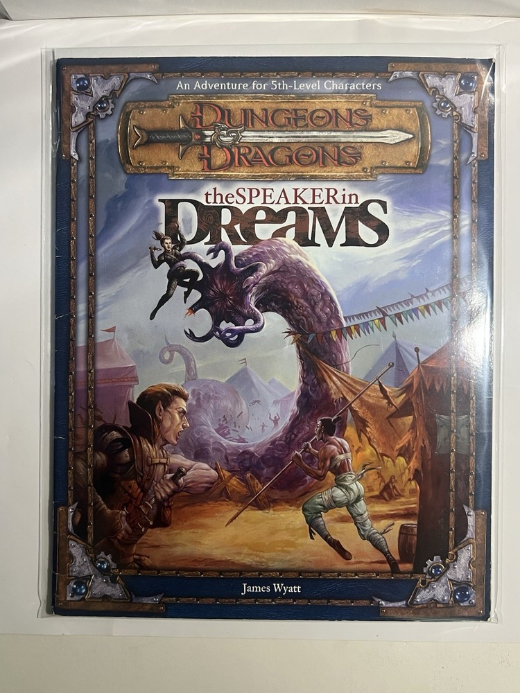 D&D The Speaker In Dreams 2001 5Th Level Character Adventure Dungeons & Dragons