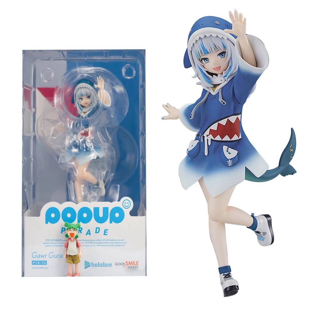 New 6in Anime Hololive Gawr Gura Figure PVC Statue Toy Gift Collectible Decor